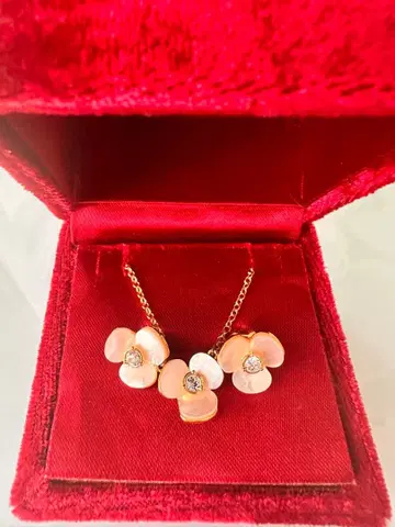 [새상품급] 케이트 스페이드 팬지 시리즈 목걸이 귀걸이 세트