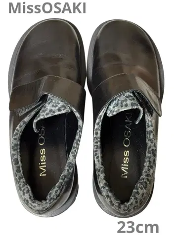 미스오사키 MissOSAKI 로퍼 블랙 천연 가죽