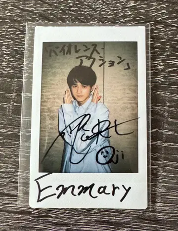 스즈카 오지 친필 사인 폴라로이드