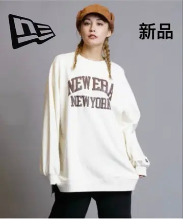 새상품 뉴에라 쭈리 크루넥 맨투맨 트레이닝복 화이트