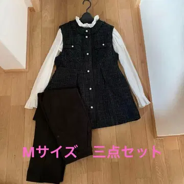 컬러 트위드 지레 & 슬림 스트레이트 팬츠 셋업 포멀 세레모니 수트