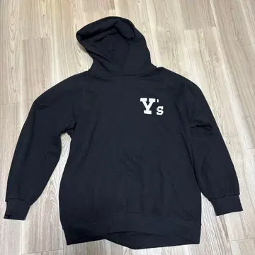 Y's 후드 부착 블랙 후드티