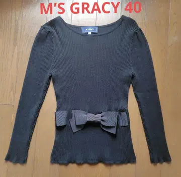 M'S GRACY 블랙 니트 스웨터 40
