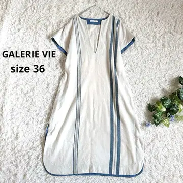 새상품급 갤러리 바이 롱 원피스 스키퍼 스트라이프 울