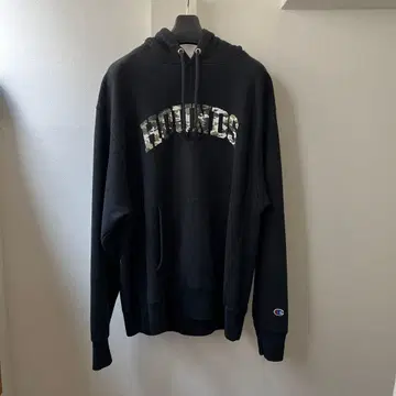 Champion 파랑 택 리버스 위브 후드 맨투맨 블랙 L