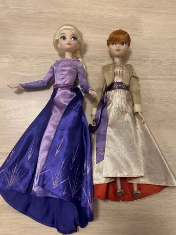 [새상품급] [12/15까지 판매 예정] 엘사와 안나 인형 세트