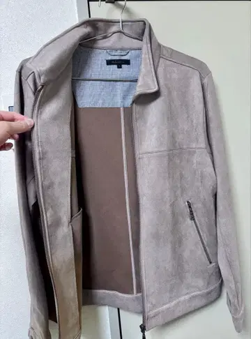 컨디션 최상 베이지 스웨이드풍 캐주얼 자켓