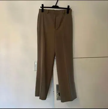 plage 베이지 슬랙스 백 포켓 부착