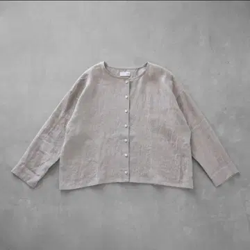 셔틀 린넨 숏 가디건 [ 여성 ] 704 HUIS 엔슈 직물