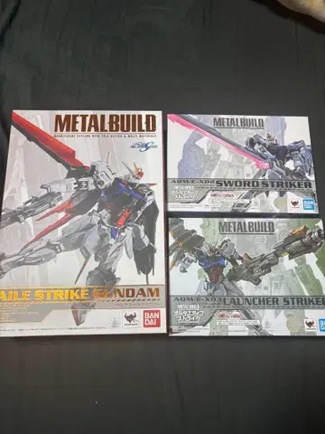 [ 세트 ] 에일 스트라이크 건담 + 소드 런처 스트라이커 메탈 빌드