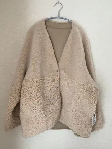 야마다야 페넬 리버서블 보아 자켓 샌드 베이지 택 포함 새상품