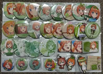 5등분의 신부 나카노 네잎 캔뱃지 러버 마스코트 세트