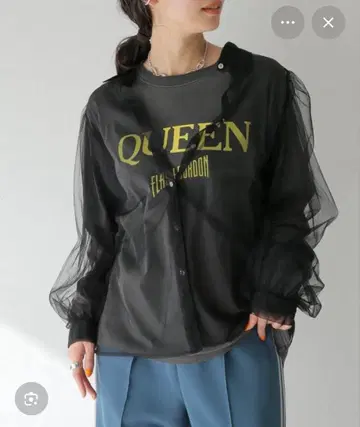 저널 스탠다드 튤 블라우스 24aw