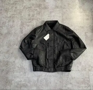 A-2 short leather bomber jacket