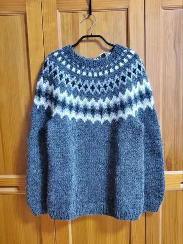 아이슬란드제 아이슬란드 울 노르딕 무늬 스웨터 북유럽 니트
