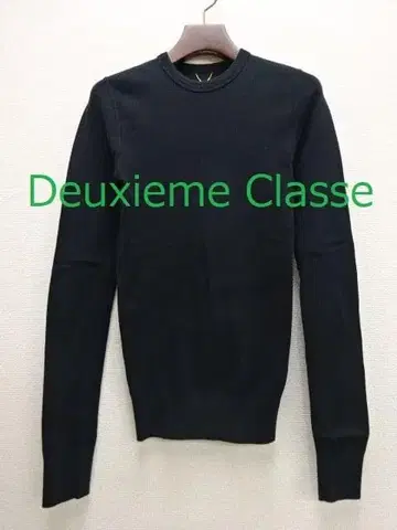 Deuxieme Classe ultimate 크루넥 풀오버 블랙