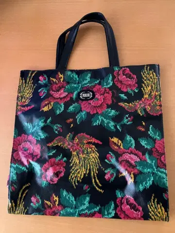 꽃무늬 자수 토트백 대용량 페이러