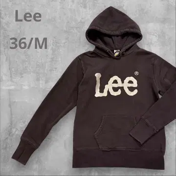 Lee 후디 후드티 긴팔 다크 그레이 36 M 마프 포켓 가을/겨울