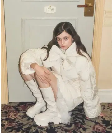 Lovilyn 2way 머플러 포함 에코 다운 자켓