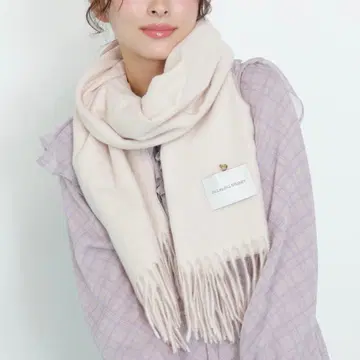 [ 새상품 ] 질 바이 질 스튜어트 하트 토핑 스톨 머플러 화이트