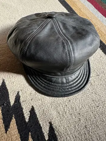 뉴욕 햇 가죽 헌팅 캡