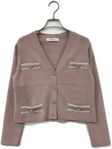 Her lip to 핑크 니트 가디건