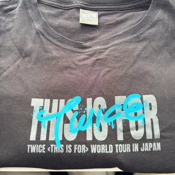 TWICE THIS IS FOR 티셔츠 BLAC 쯔위