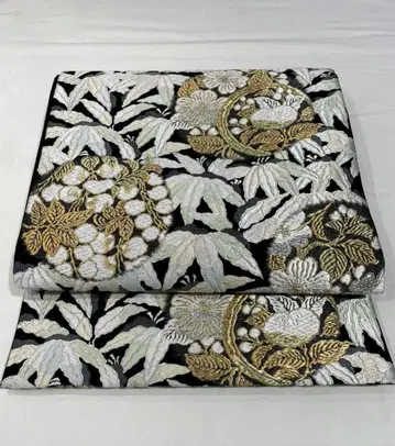 [기모노 애호가용] 순수 실크 당직 후쿠로 오비