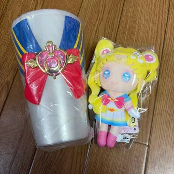 세일러문 드링크 홀더 봉제 인형 세트