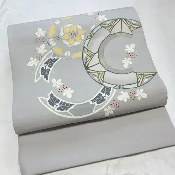 시오제 금채 나고야 오비 열림 방식 그레이 포도