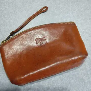 [ 한정판 ] 새상품급 IL BISONTE 일비종떼 가죽 소품함 파우치