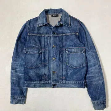레어 90s A.P.C. 데님 자켓 2nd 빨간 귀