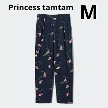 유니클로 x 프린세스 탐탐 플란넬 팬츠 플란넬 팬츠 네이비 M