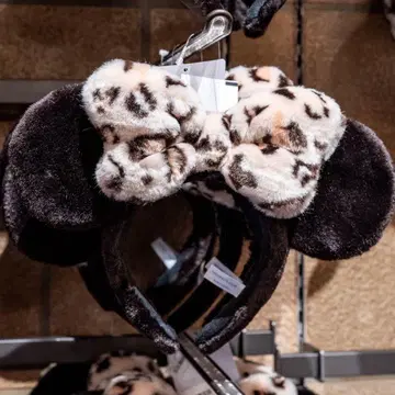 레오파드 무늬 디즈니 머리띠 미니 레오파드