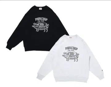 PORKCHOP 크루넥 맨투맨 트레이닝복 포크찹