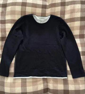 이르 EEL Aun 크루 니트 XS 네이비 울 100%