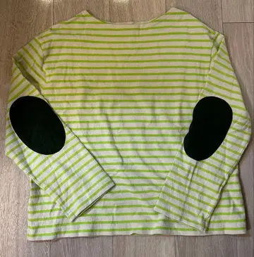 BEAMS BOY 패치 바스크 롱 슬리브 보더 롱 T