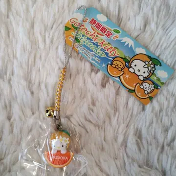 지역 한정 키티 시즈오카 한정 미캉 족쇄 스트랩 레어 2008