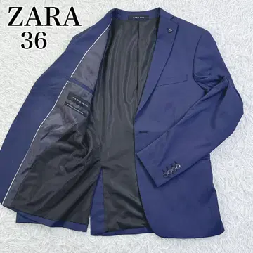 Y2K 새상품급 ZARA MAN 자라 M 네이비 2B 핀 배지 총 안감