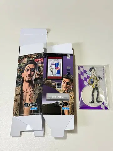 용과 같이 아크릴 스탠드 코스터 레드불 콜라보 마지마 고로