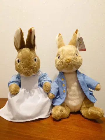 피터 토끼 & 미세스 토끼 봉제 인형 세트
