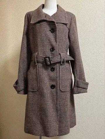 코트 하운드투스 브라운 계열(주홍색 포함) 여성용 M 울 75%