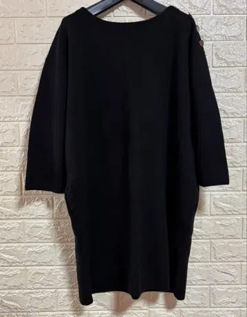 23구 블랙 니트 튜닉 버튼 포함 44