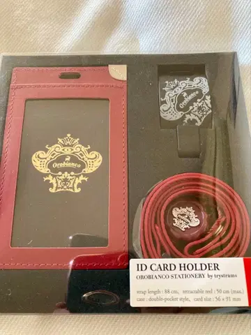 Orobianco 오로비안코 ID 케이스 카드 폴더 빨간색 레드
