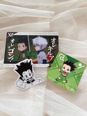 헌터 x 헌터 곤 긴다코 콜라보 카드 스티커