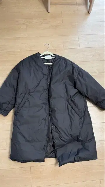 CIAO PANIC 블랙 롱 다운 자켓