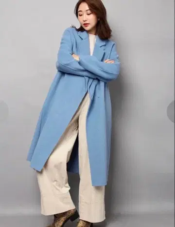 SNIDEL 리버 테일러 코트 블루