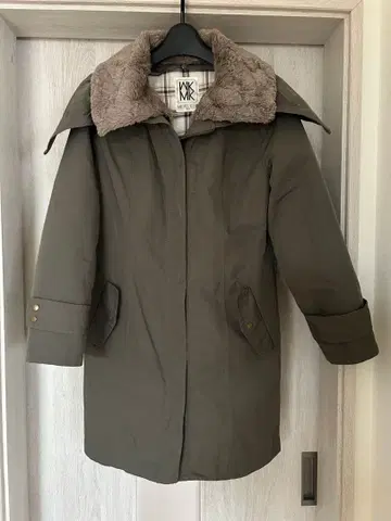 카키 충전솜 코트