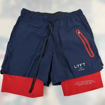 LYFT 네이비/레드 숏팬츠 S