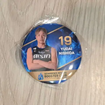 B리그 씨호스 미카와 캔뱃지 니시다 유다이